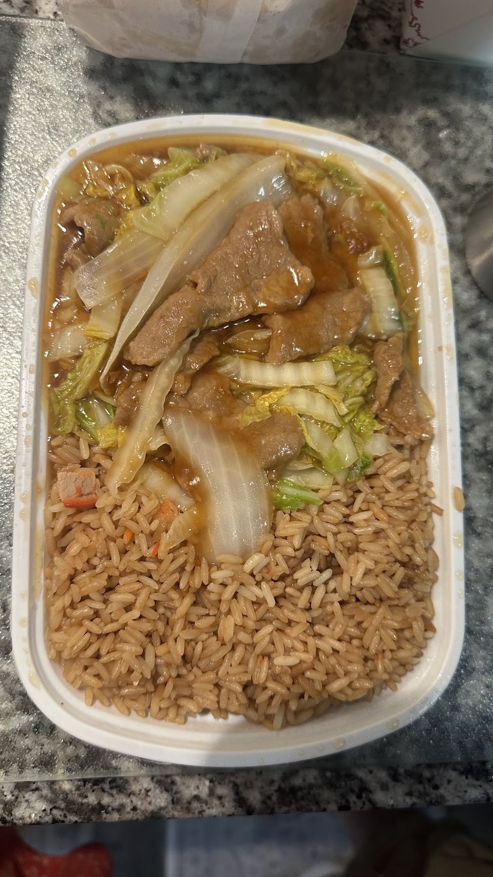 Pepper Steak with Fried Rice